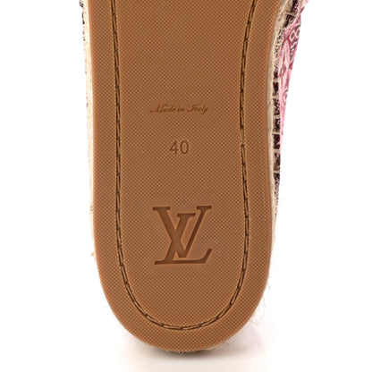 Louis Vuitton Jacquard Since 1854 Starboard Espadrille Flats 40 Bordeaux 6 of 8