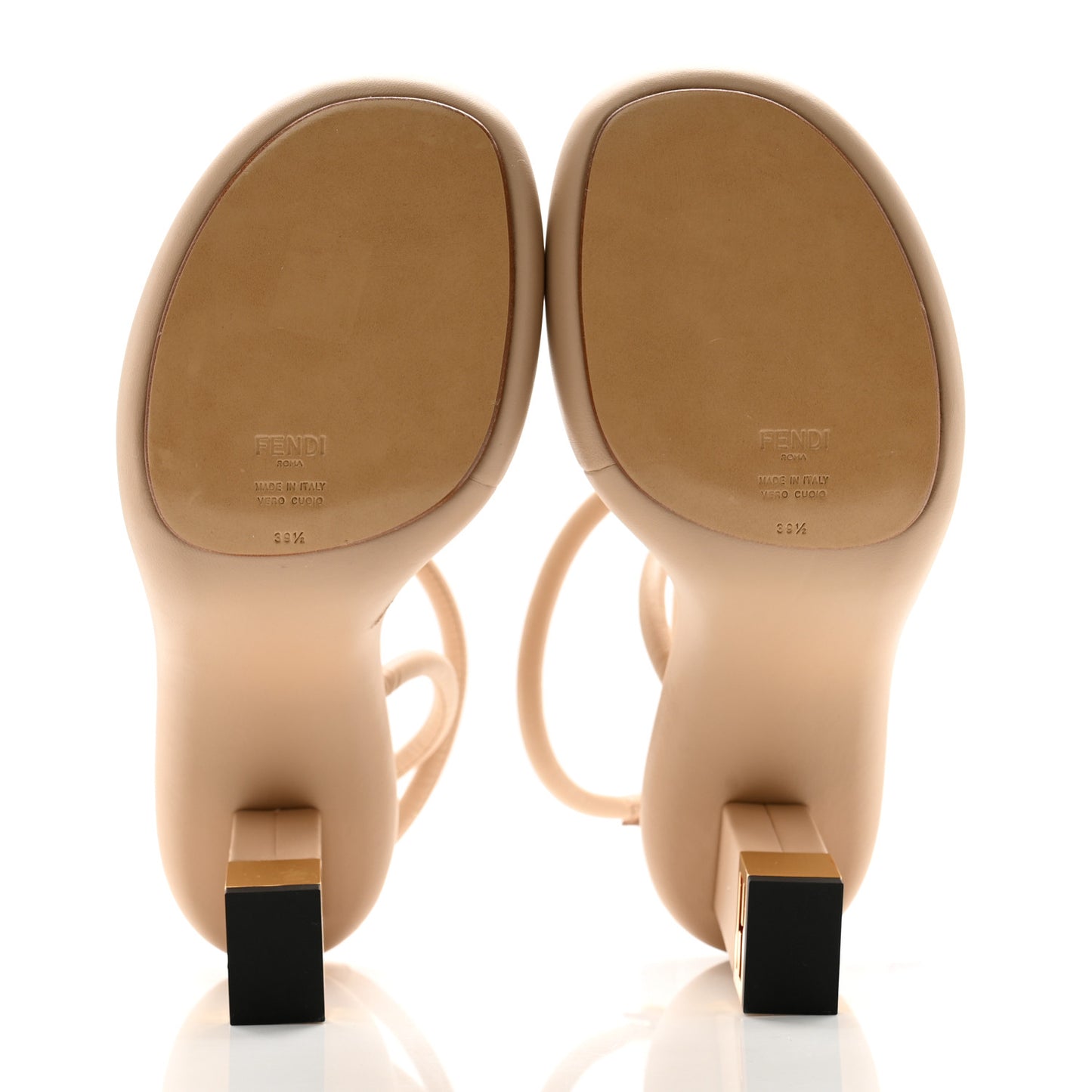 Nappa Baguette Ankle Strap 30/110mm Platform Sandals 39.5 Buff