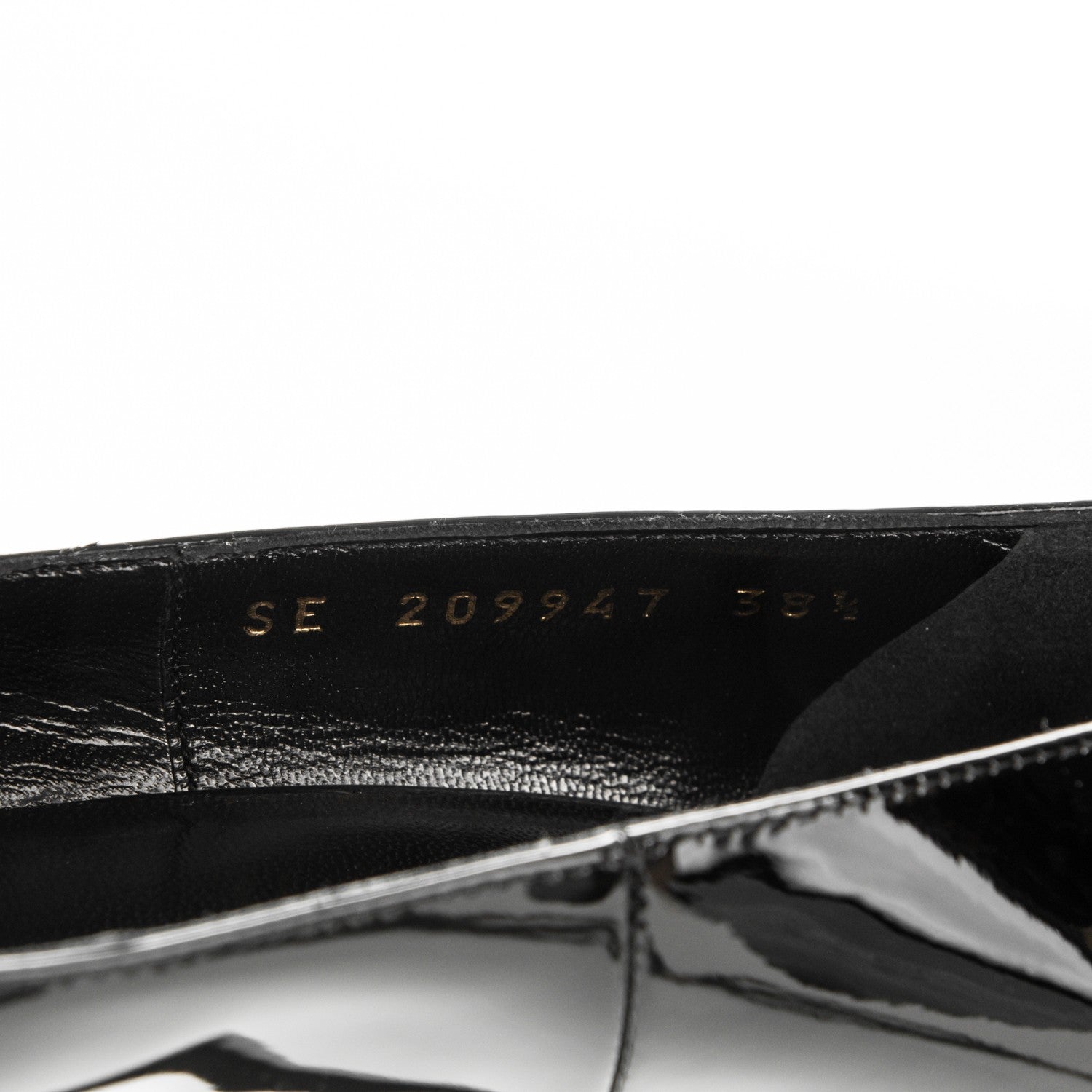 Saint Laurent Vitello Vernice Tribtoo 80 Pumps 38.5 Black 8 of 8