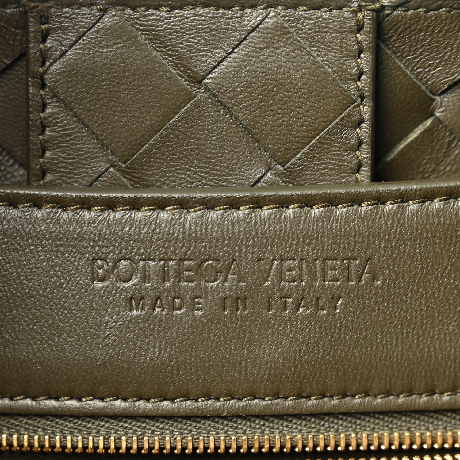 Bottega Veneta Nappa Intrecciato Medium Andiamo Shoulder Bag Kaki 6 of 9