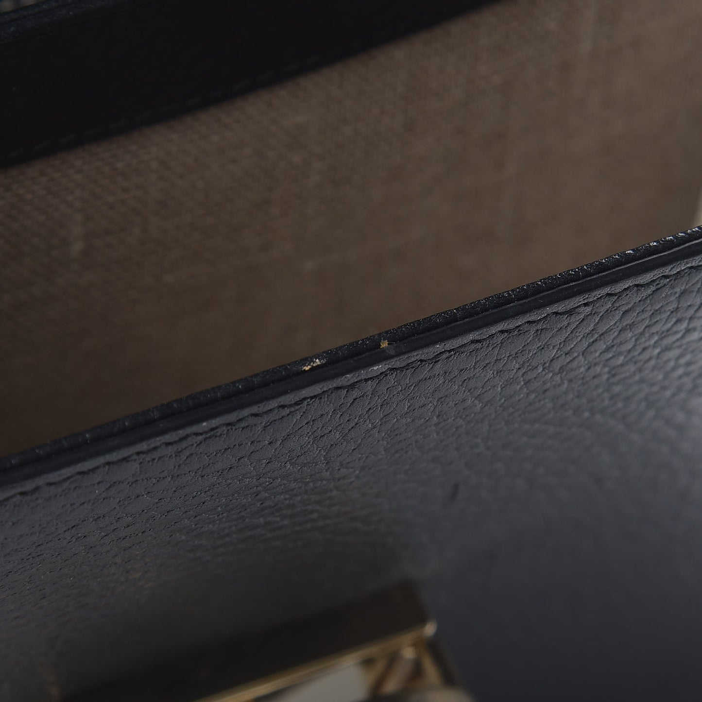 Dollar Calfskin Small Interlocking G Shoulder Bag Black