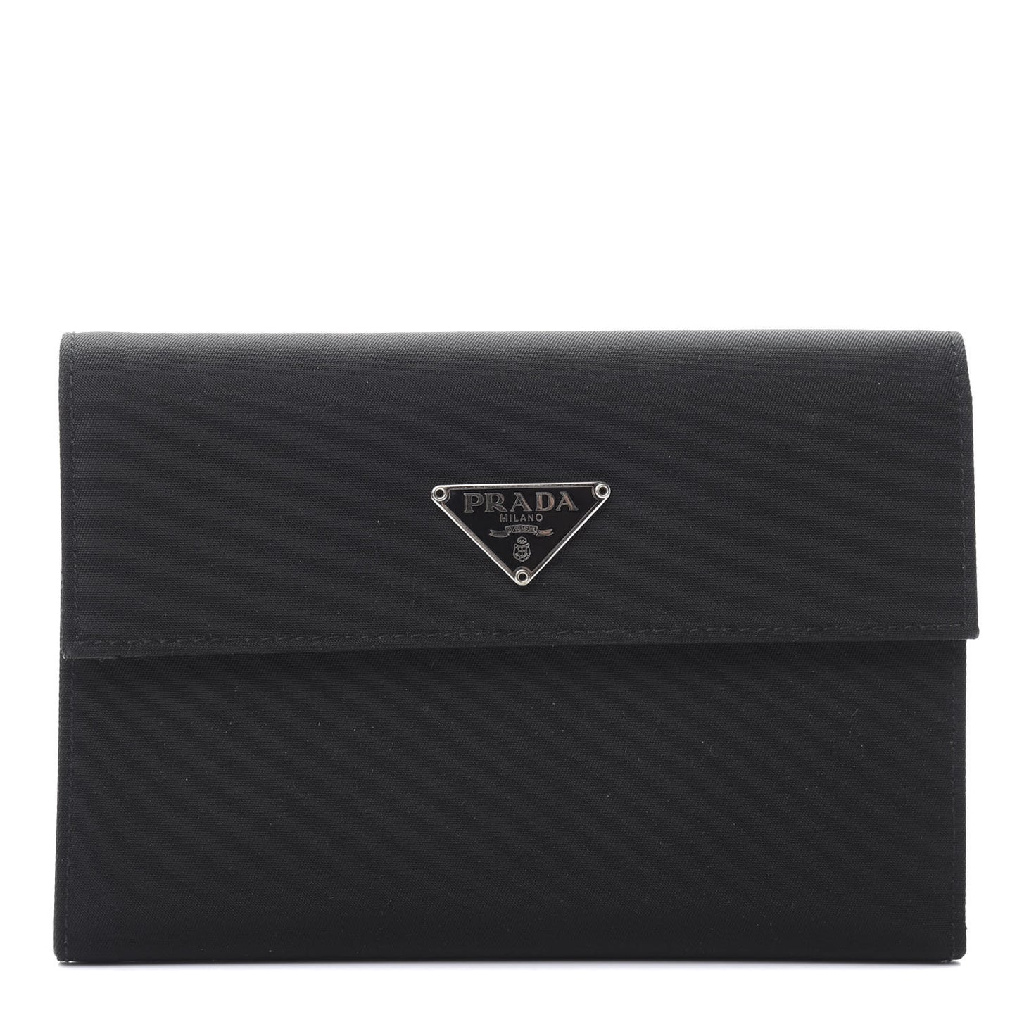 Tessuto Nylon Saffiano Wallet Black