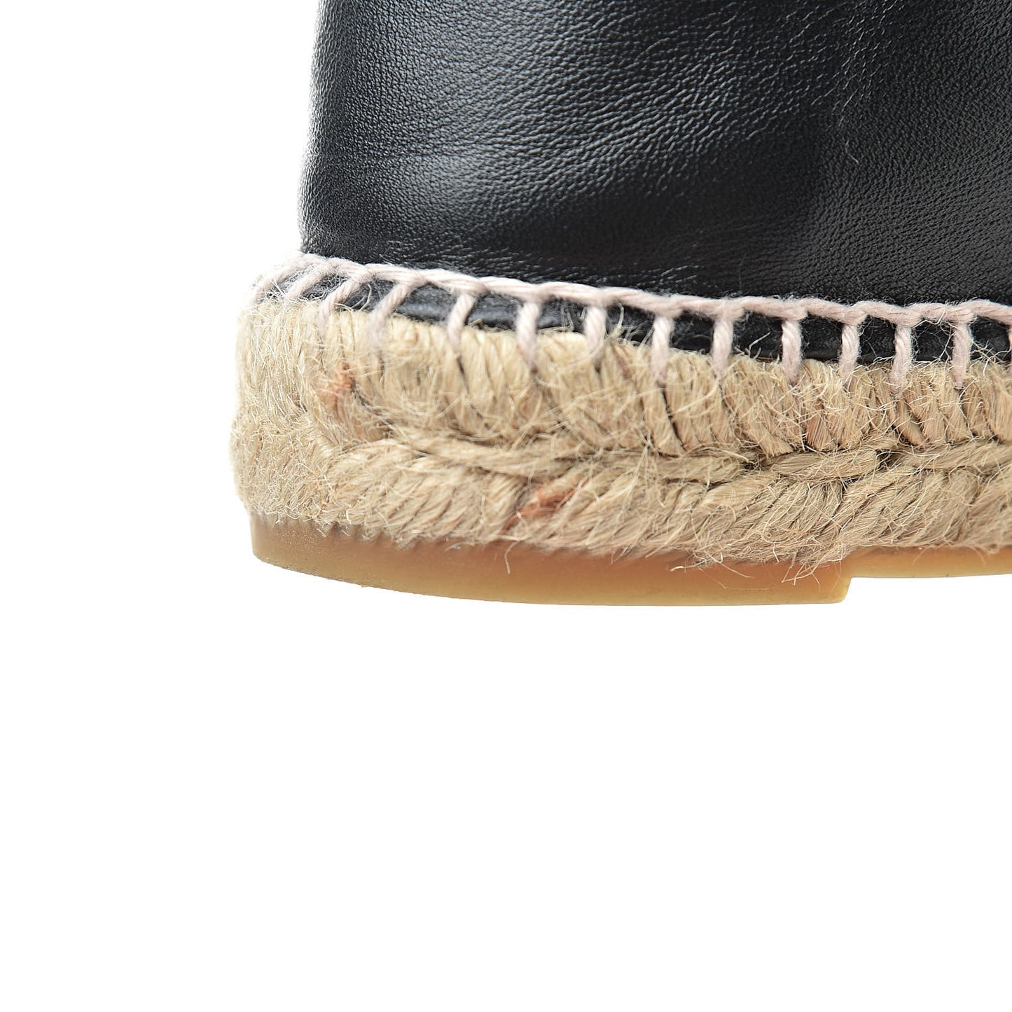 Lambskin CC Espadrilles 37 Black