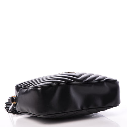 Saint Laurent Calfskin Matelasse Monogram Lou Camera Bag Black 3 of 10