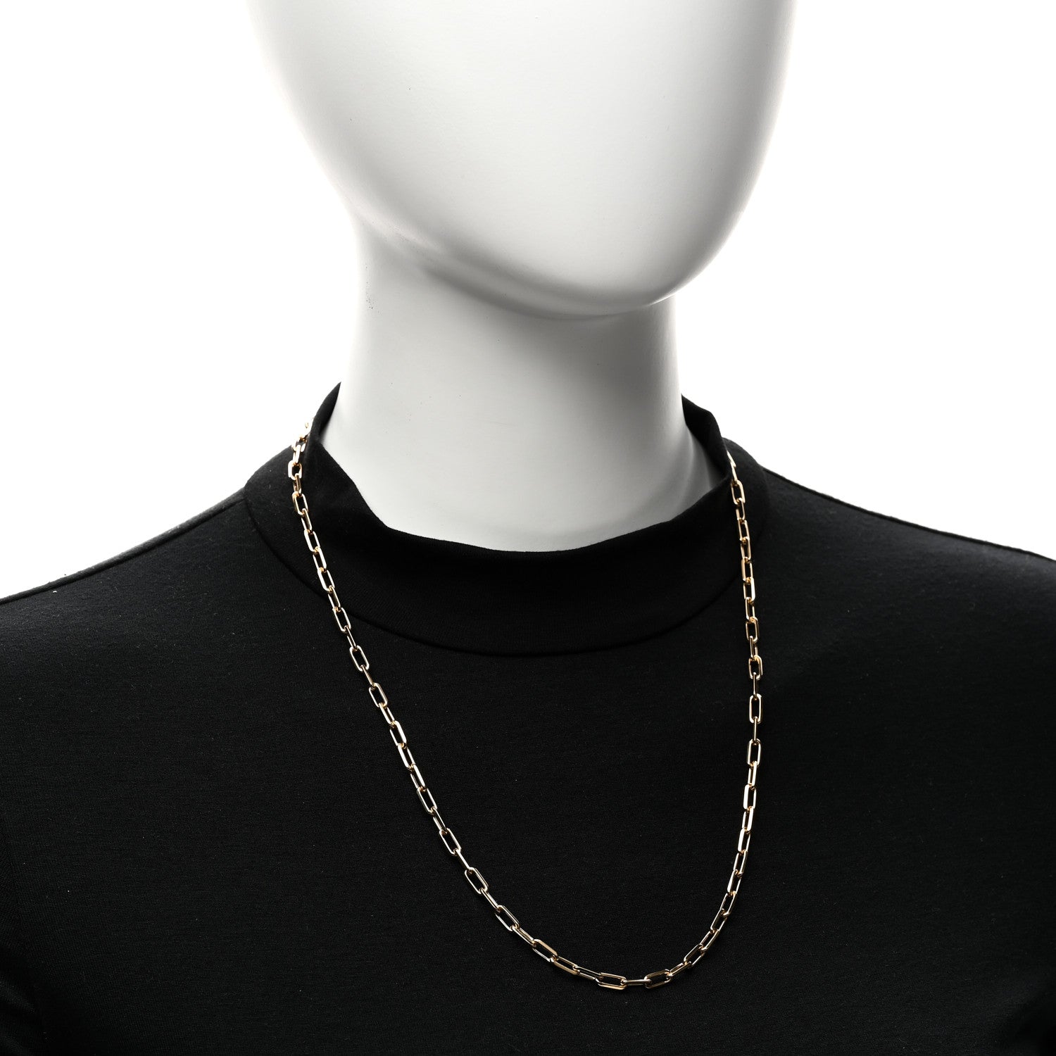 Cartier 18K Yellow Gold SM Santos De Cartier Link Necklace 2 of 4