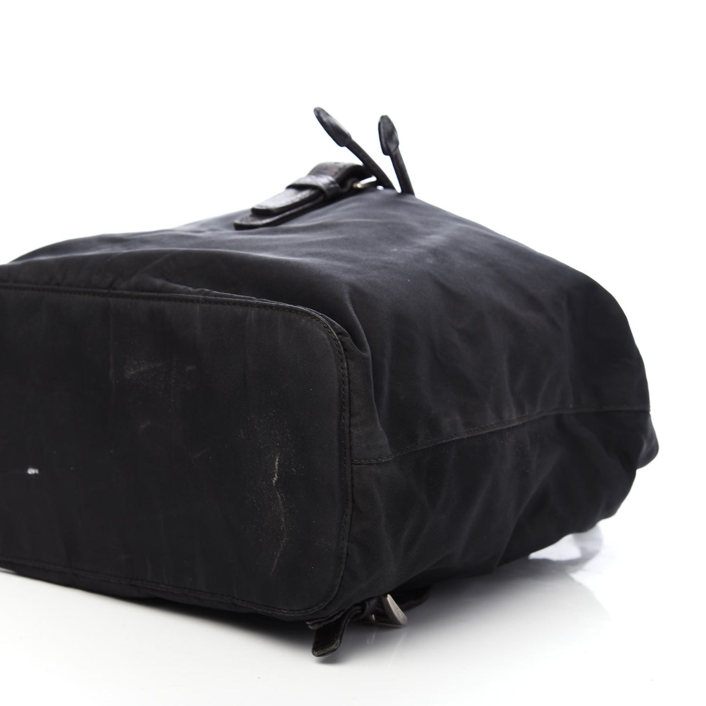 Tessuto Nylon Vela Chain Backpack Black