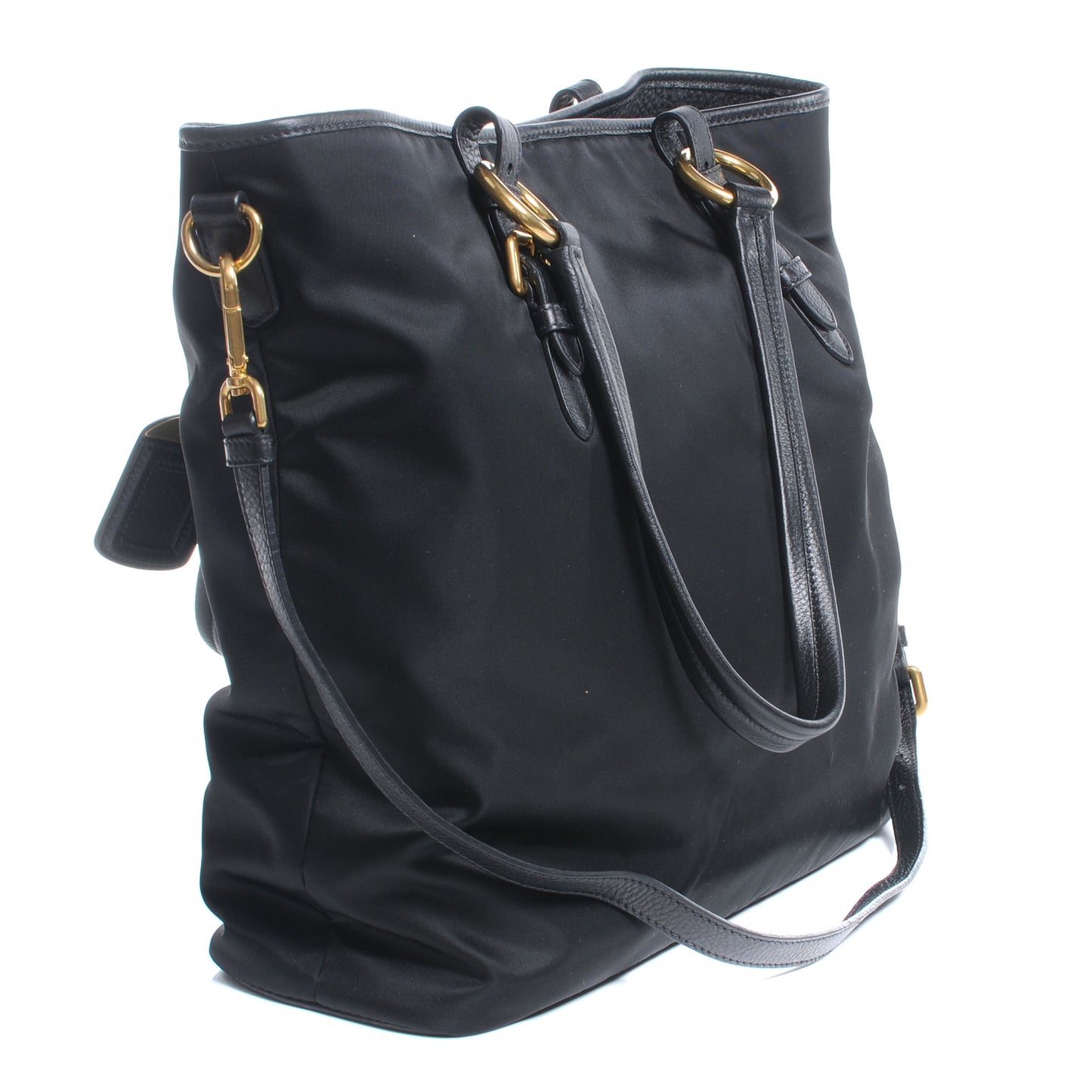 Tessuto Nylon Large Tote Nero Black