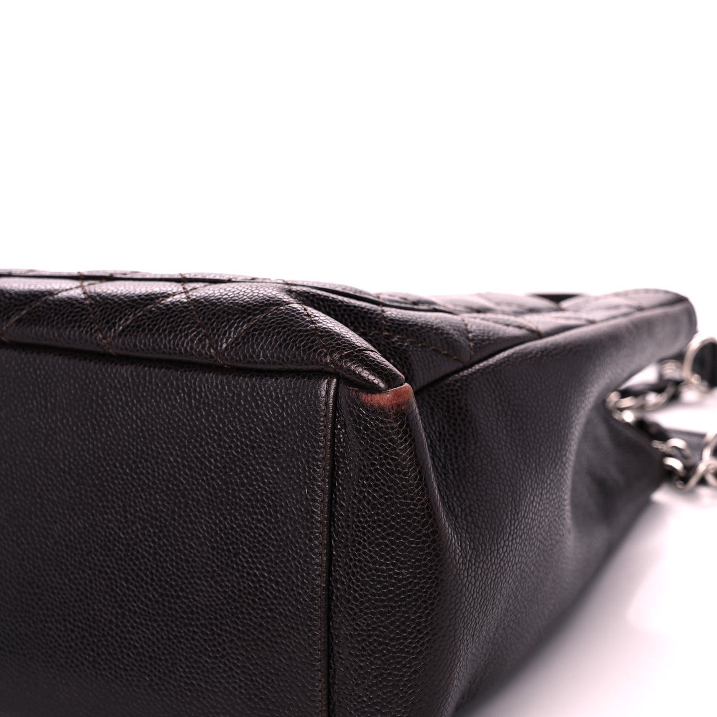 Caviar Quilted Grand Shopping Tote GST Black