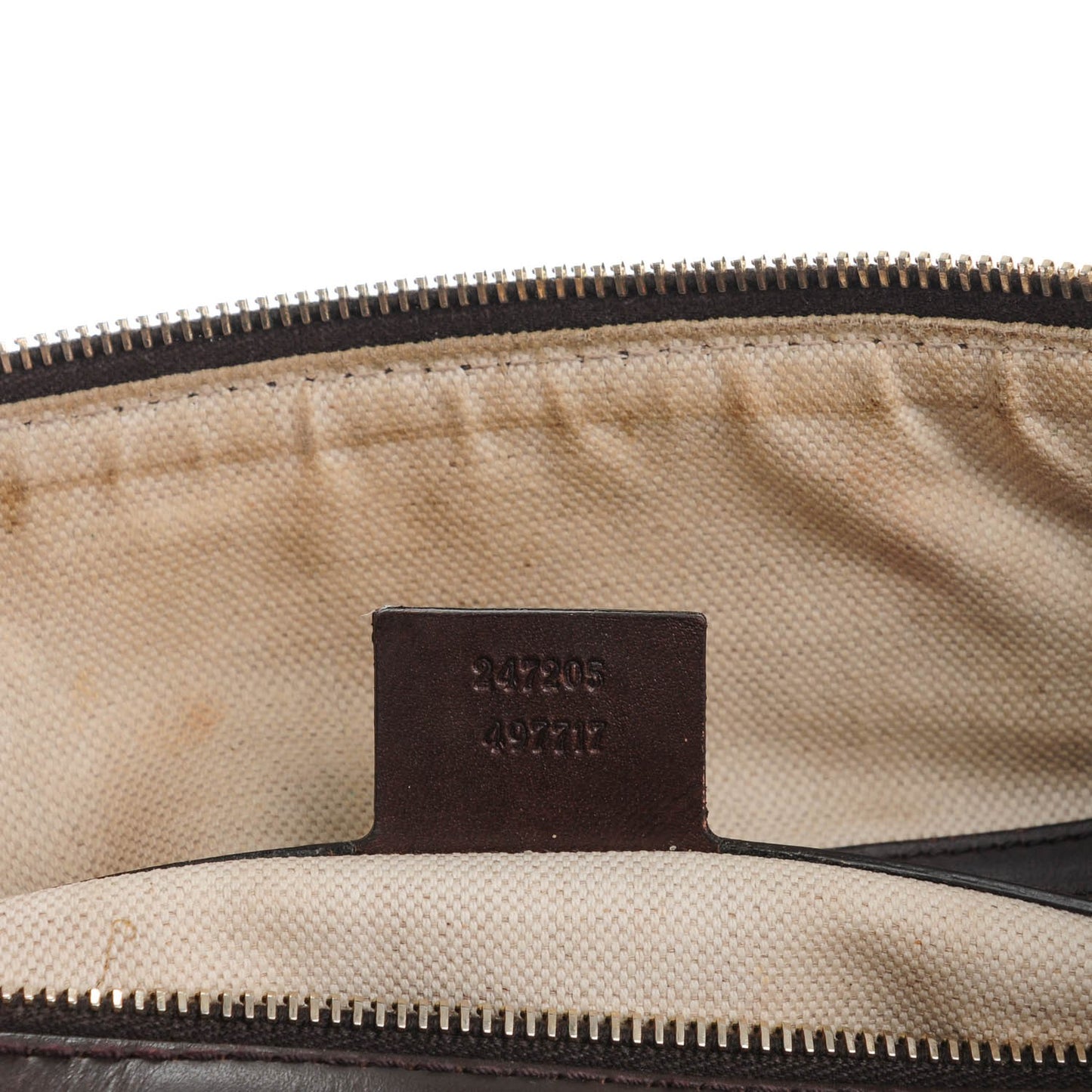 Monogram Vintage Web Medium Boston Dark Brown