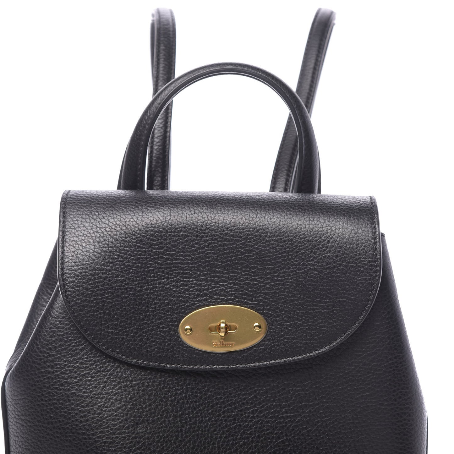 Classic Grain Calfskin Mini Bayswater Backpack Black