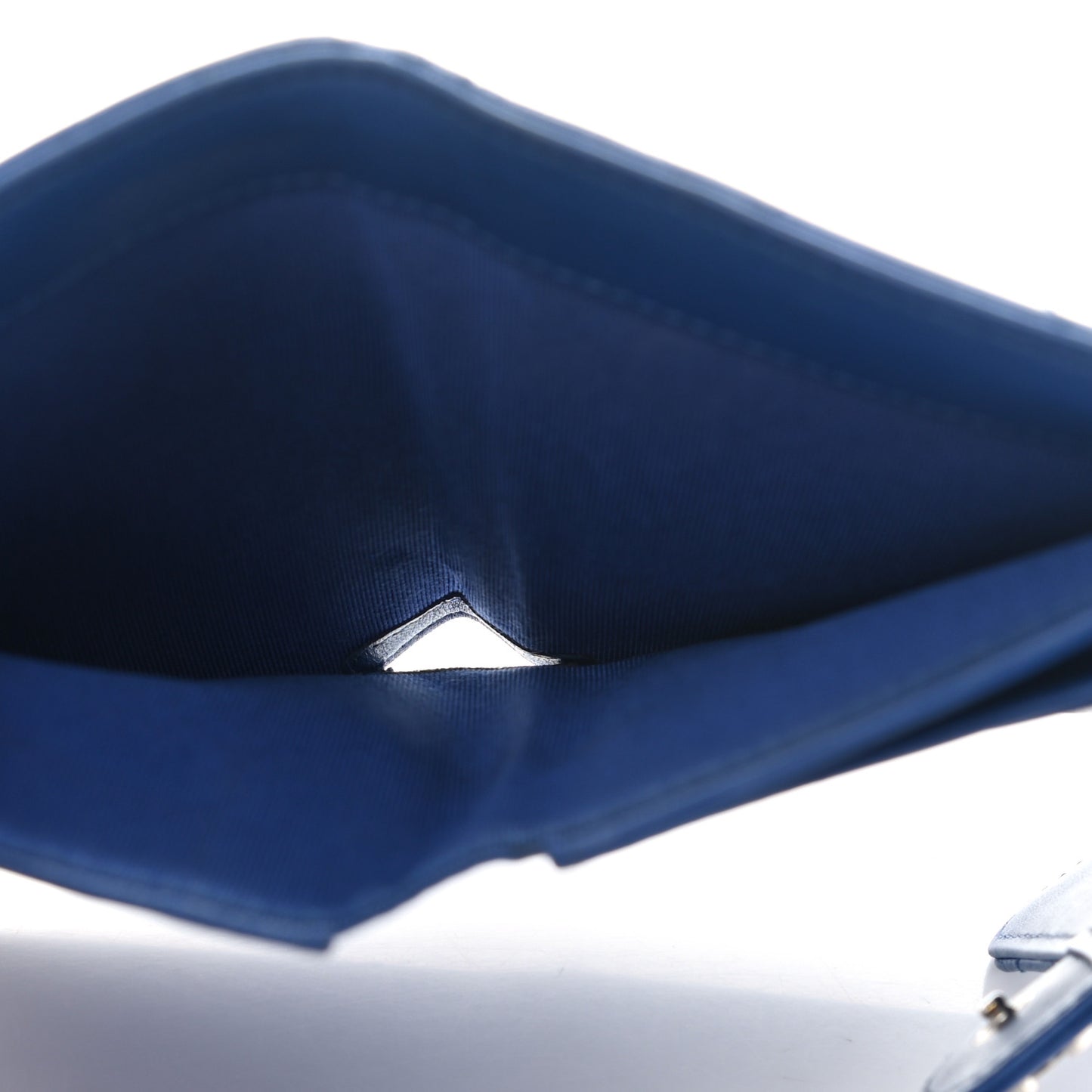 Lambskin Quilted Medium Flap Wallet Royal Blue