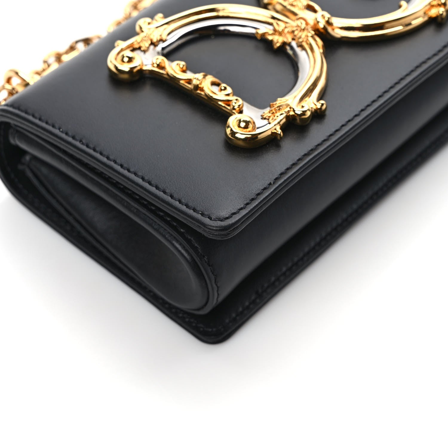 Dolce & Gabbana Calfskin DG Girls Phone Shoulder Bag Black 9 of 11