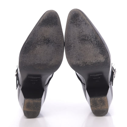 Saint Laurent Calfskin Rock Rivet Stud Booties 40 Black 5 of 11