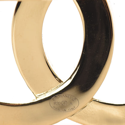 Chanel Metal Paris Button CC Large Brooch Gold 3 of 5