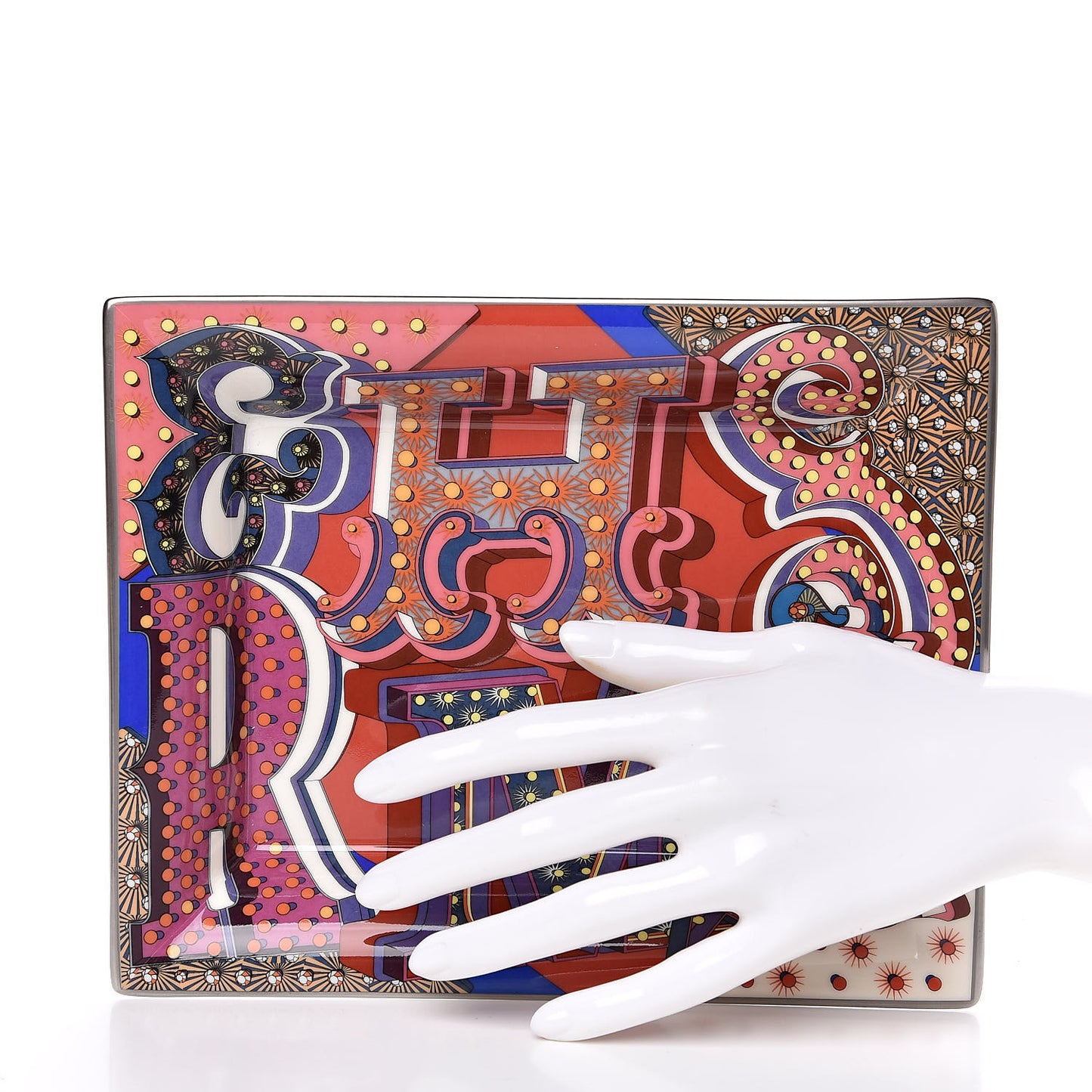 Porcelain Electrique Change Tray Pourpre