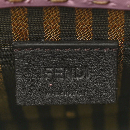 Fendi Vitello King Plexiglass Logo Embossed Mini Fendi Sunshine Shopper Tote Lavanda 5 of 9