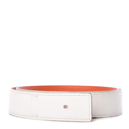 Hermes Epsom Swift 32mm H Belt Strap 85 Orange Craie 1 of 8