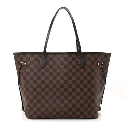 Louis Vuitton Damier Ebene Neo Neverfull MM Rose Ballerine 1 of 12