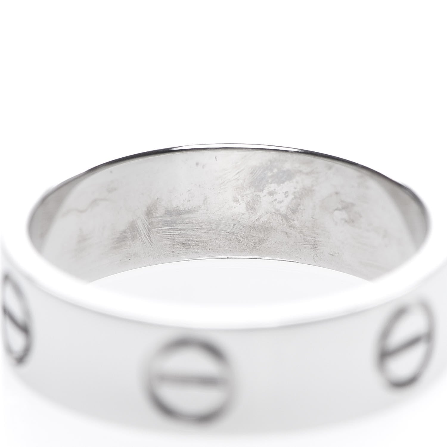 Cartier 18K White Gold 5.5mm LOVE Ring 52 6 4 of 5