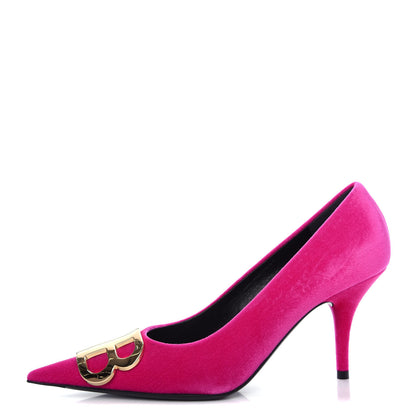 Balenciaga Velvet De Soie Pumps 37.5 Rose Fuchsia 1 of 11