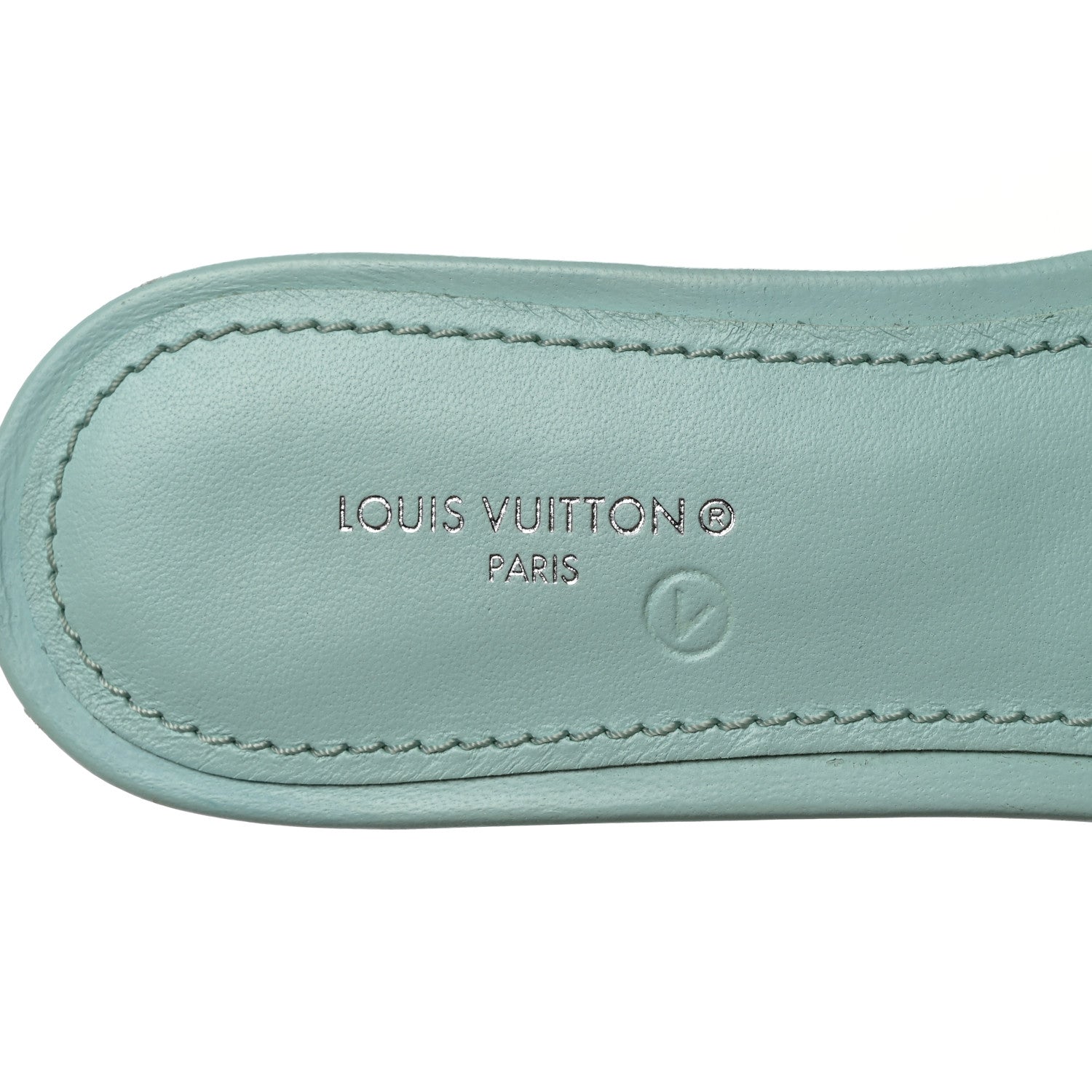 Louis Vuitton Lambskin Embossed Monogram Revival Flat Mules 36 6 of 9