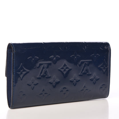 Louis Vuitton Vernis Sarah Wallet Grand Blue 3 of 11