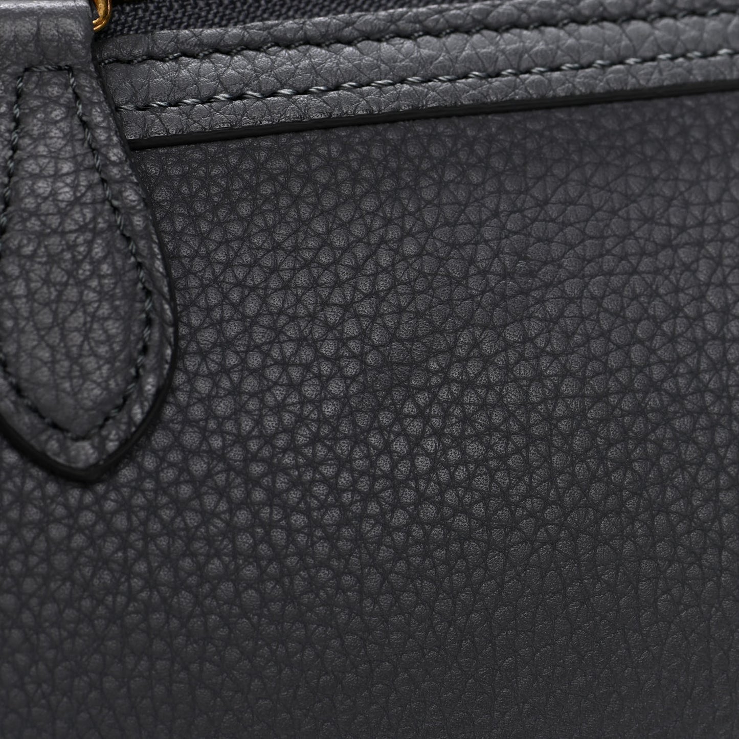 Baby Drummed Calfskin Micro Luggage Kohl