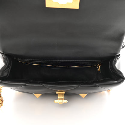 Valentino Garavani Nappa Medium Roman Stud Shoulder Bag Black 5 of 9