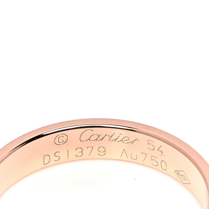 Cartier 18K Pink Gold 3.5mm LOVE Wedding Band Ring 54 6.75 4 of 5