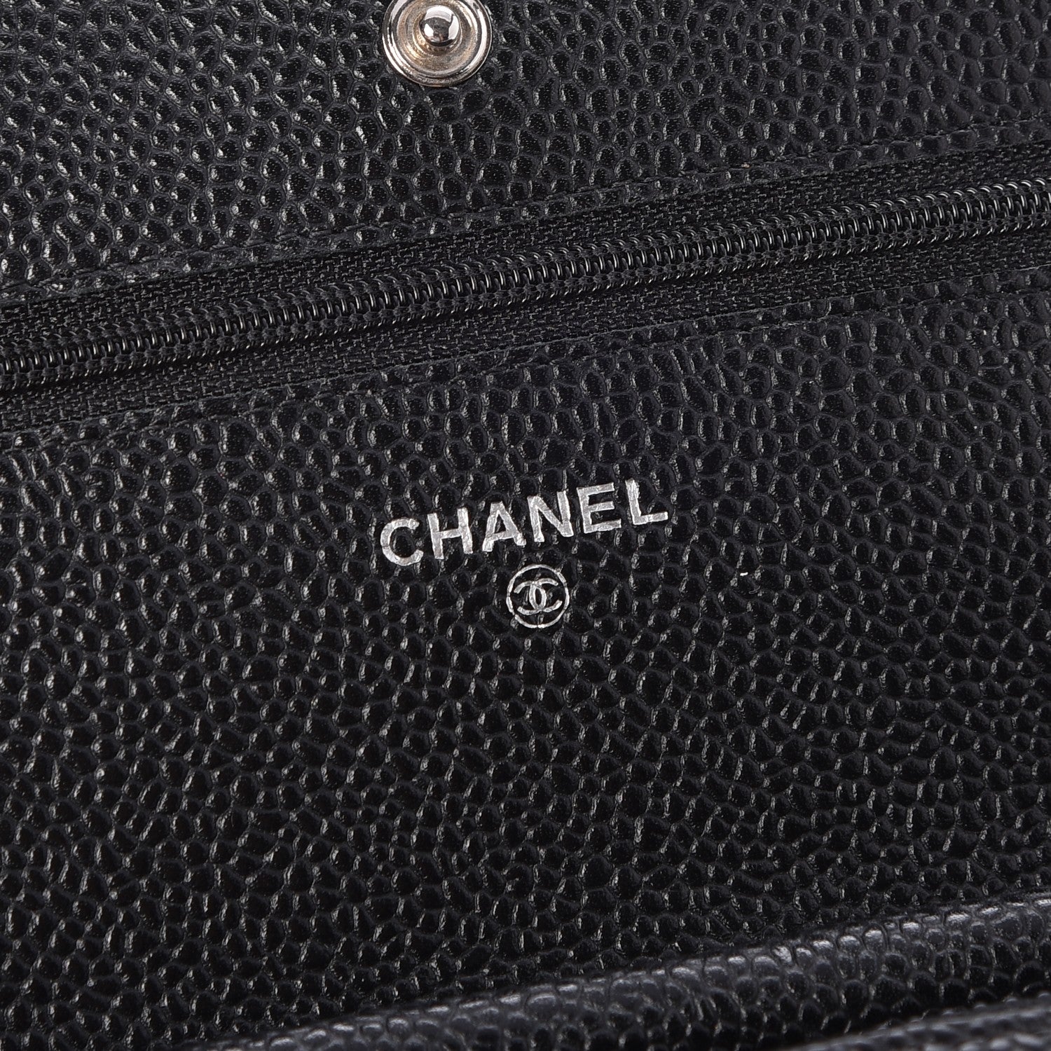 Chanel Caviar Quilted Wallet On Chain WOC Black 6 of 9