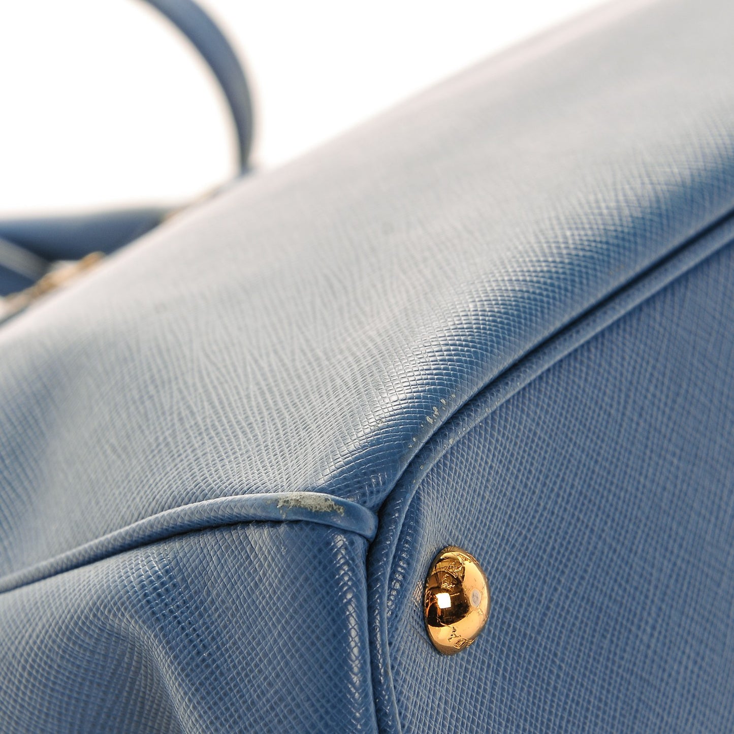 Saffiano Medium Galleria Double Zip Tote Cobalto