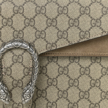 Gucci GG Supreme Monogram Small Dionysus Shoulder Bag Taupe 9 of 11
