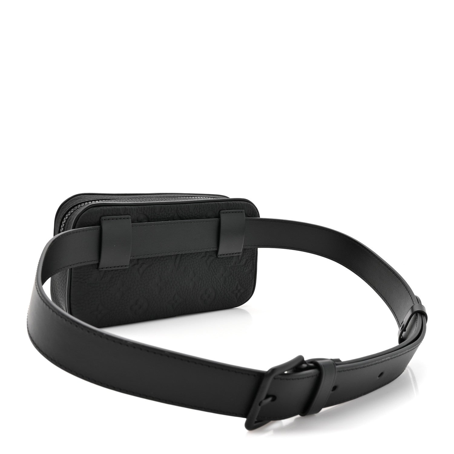 Louis Vuitton Taurillon Monogram Uniformes Solar Ray Soft Pochette Volga Belt Bag Black 3 of 9