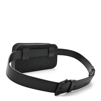 Louis Vuitton Taurillon Monogram Uniformes Solar Ray Soft Pochette Volga Belt Bag Black 3 of 9