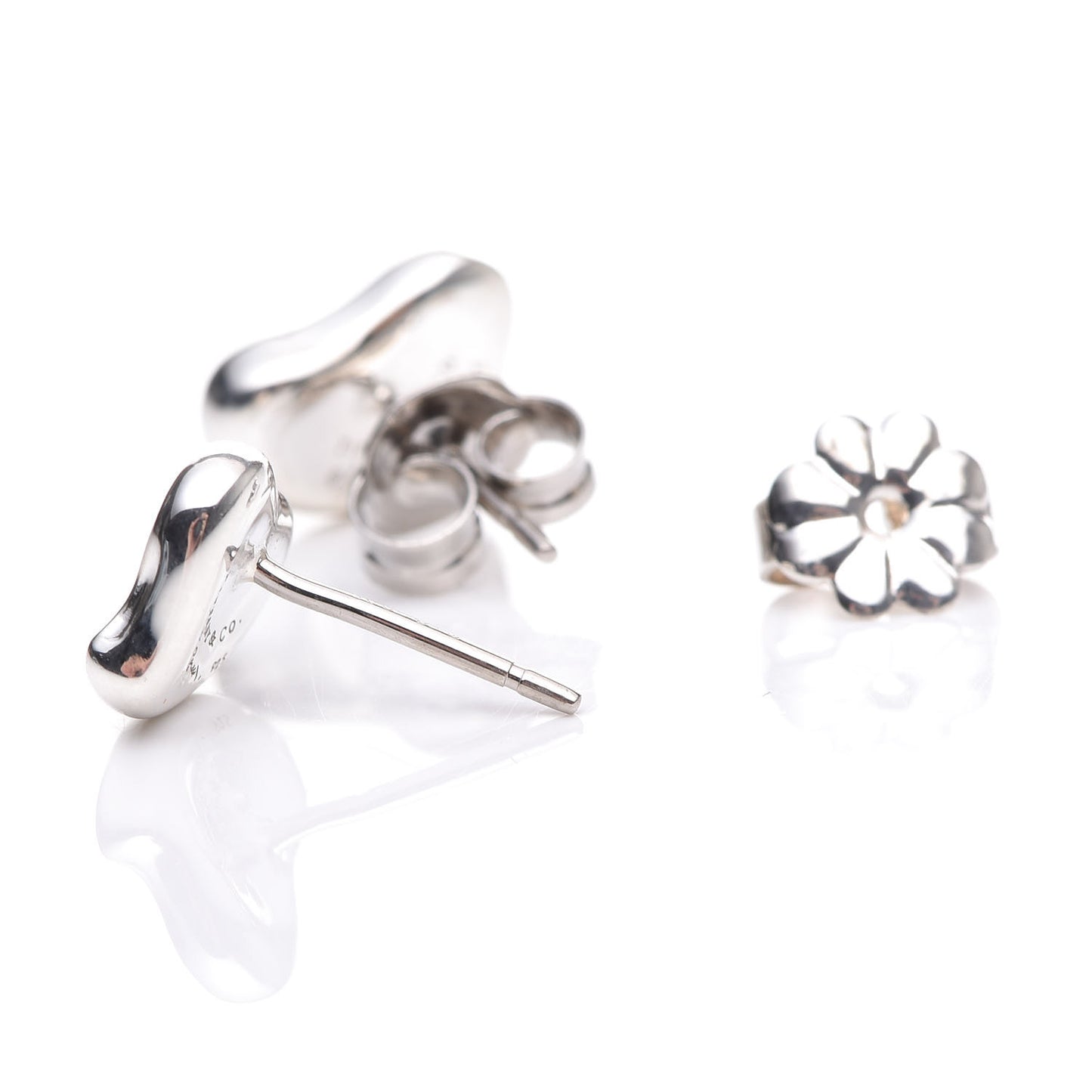 Sterling Silver 9.5mm Elsa Peretti Full Heart Earrings
