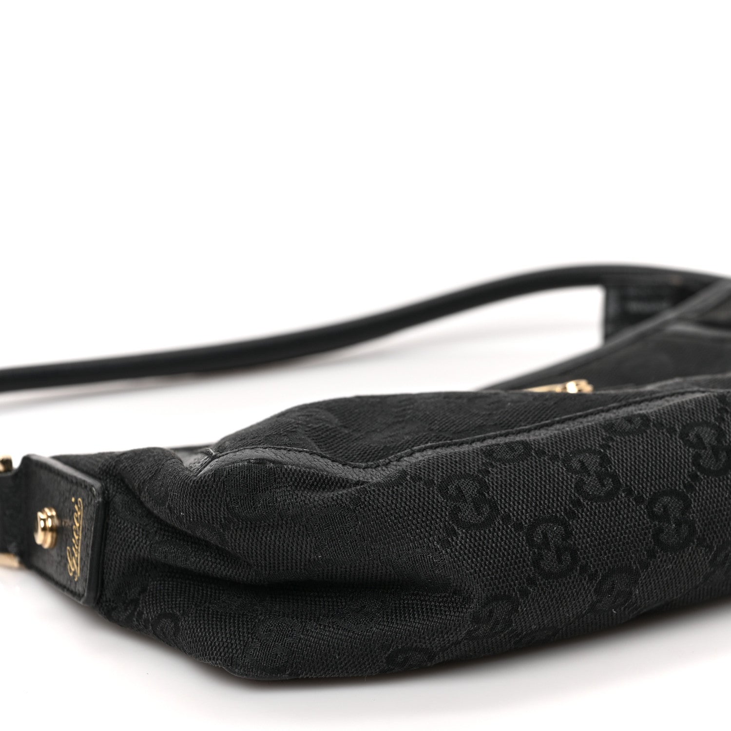 Gucci Monogram D Ring Abbey Pochette Black 8 of 9