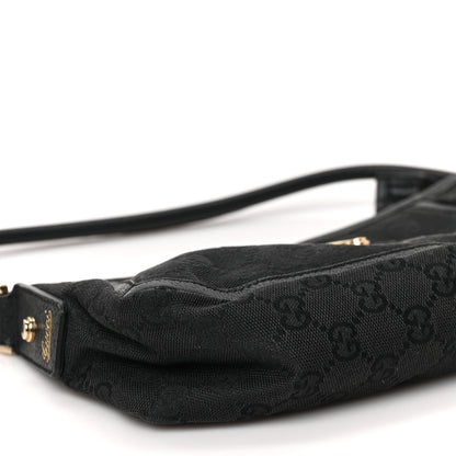 Gucci Monogram D Ring Abbey Pochette Black 8 of 9