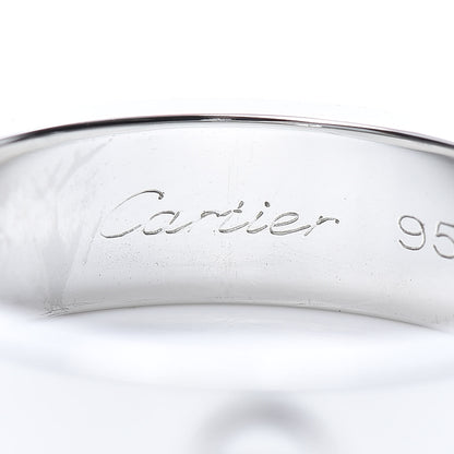 Cartier Platinum 5.5mm LOVE Ring 57 8 4 of 6