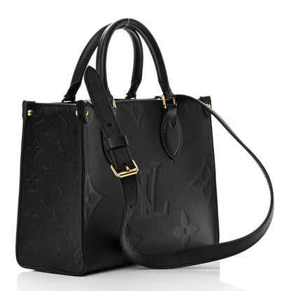 Louis Vuitton Empreinte Monogram Giant Onthego PM Black 3 of 10