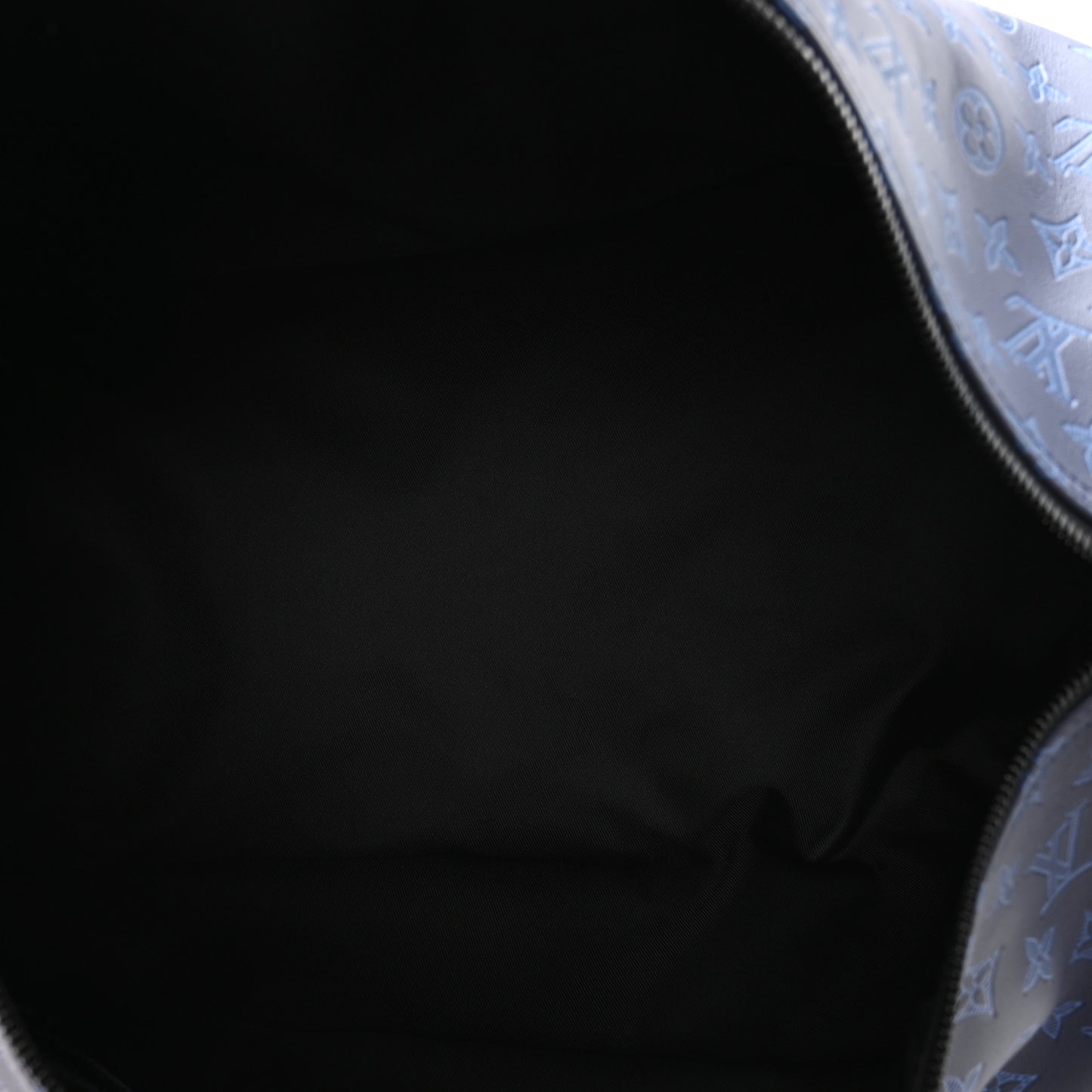 Calfskin Monogram Shadow Keepall Bandouliere 50 Navy