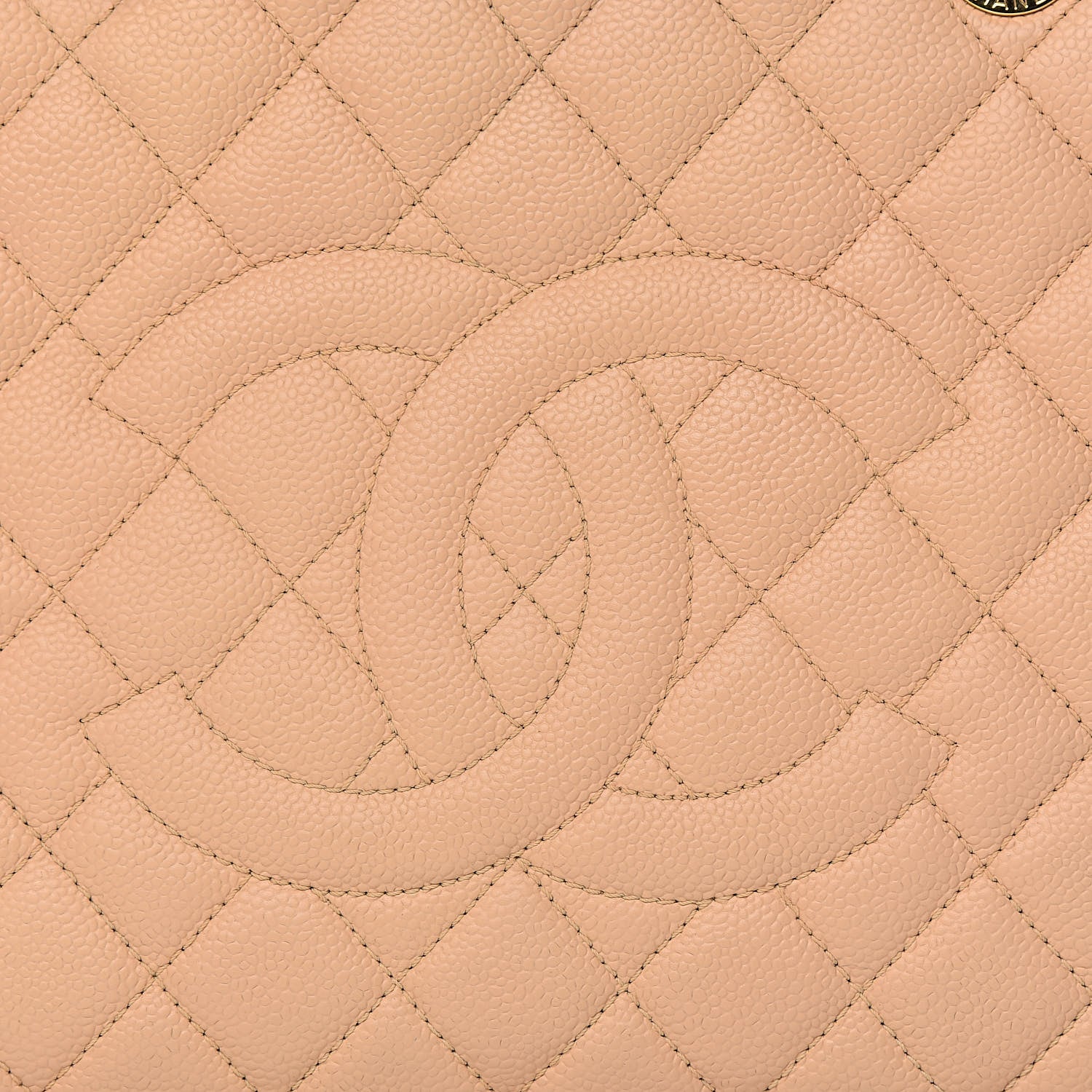 Chanel Caviar Quilted Grand Shopping Tote GST Beige 9 of 12