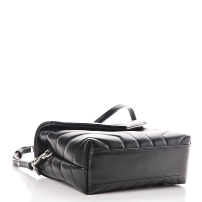 Saint Laurent Calfskin Y Quilted Monogram Toy Loulou Crossbody Bag Black 4 of 16