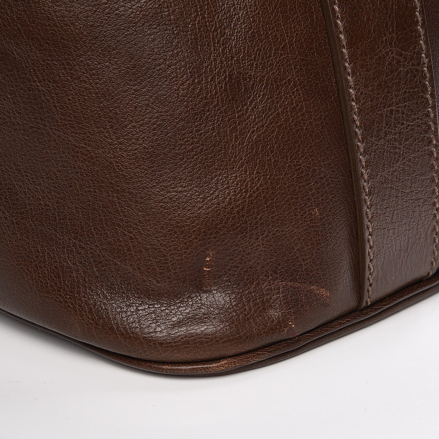 Calfskin Oversized Muse Dark Brown