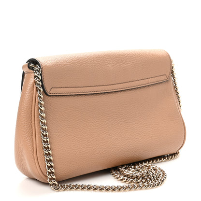 Gucci Pebbled Calfskin Medium Soho Flap Crossbody Camelia 3 of 10
