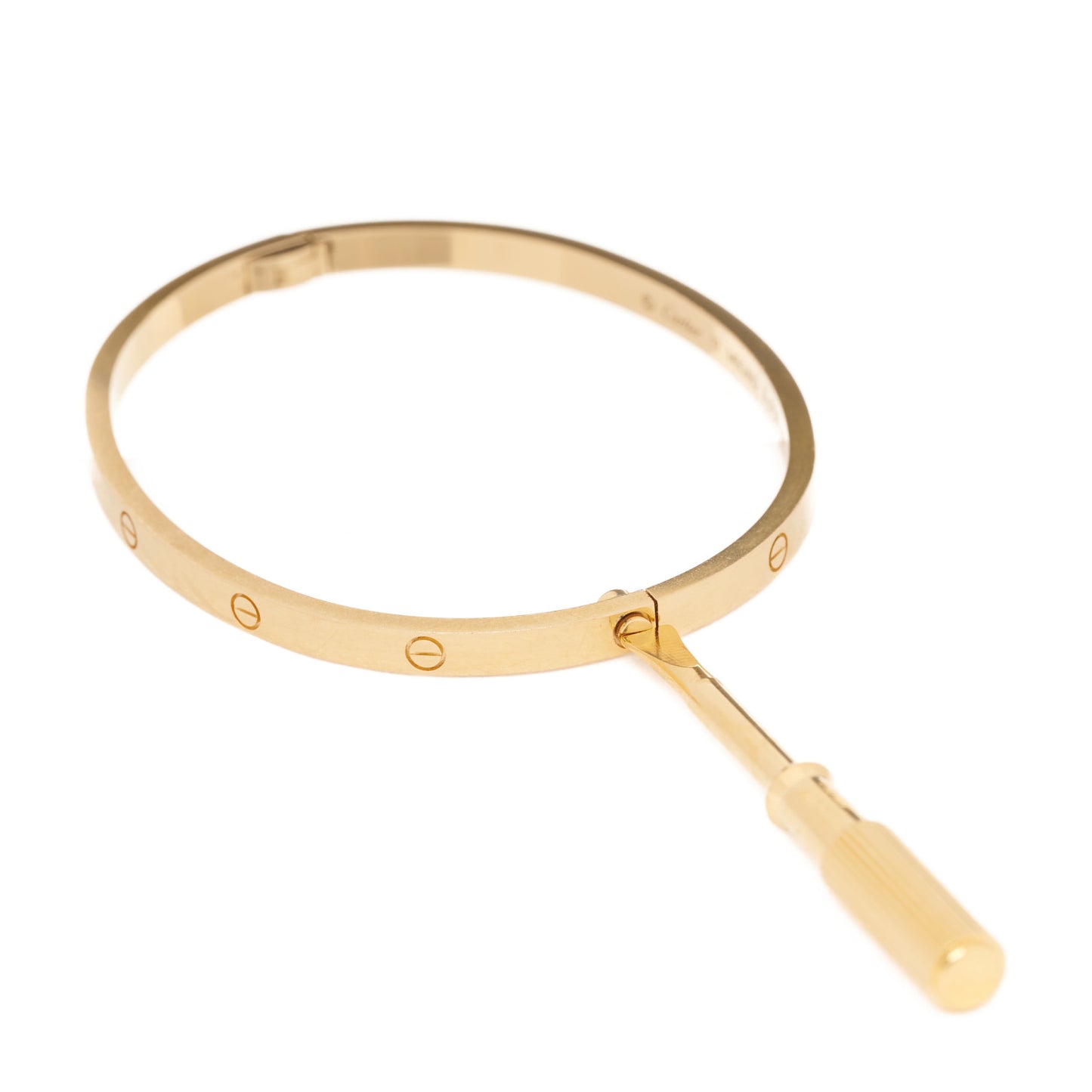 18K Yellow Gold Small LOVE Bracelet 17