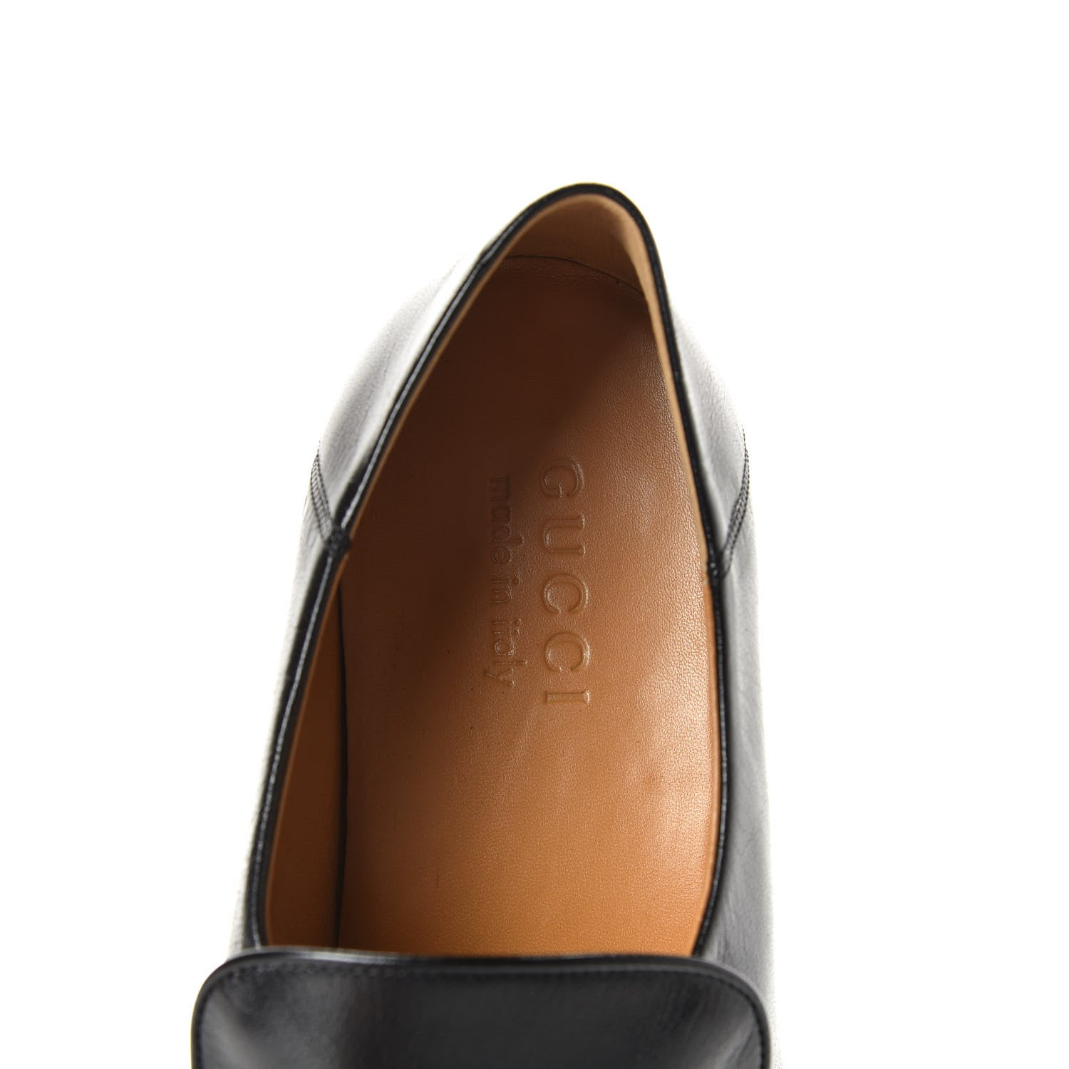 Gucci Goatskin Mens Horsebit Loafers 7.5 Black 8 of 10