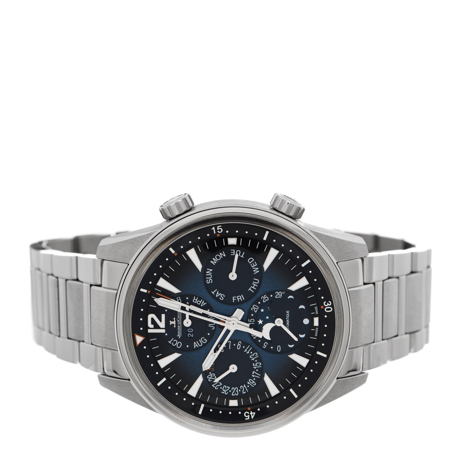 Jaeger-LeCoultre Stainless Steel 42mm Polaris Perpetual Calendar Automatic Watch Blue Q9088180 2 of 5