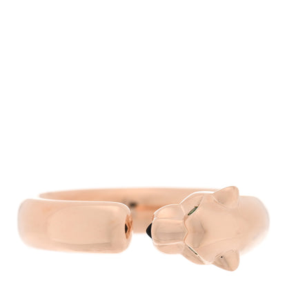 Cartier 18K Pink Gold Tsavorite Onyx Panthere De Cartier Ring 52 6 3 of 5