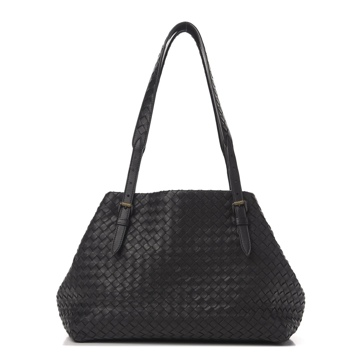 Nappa Intrecciato Medium Cesta Tote Black