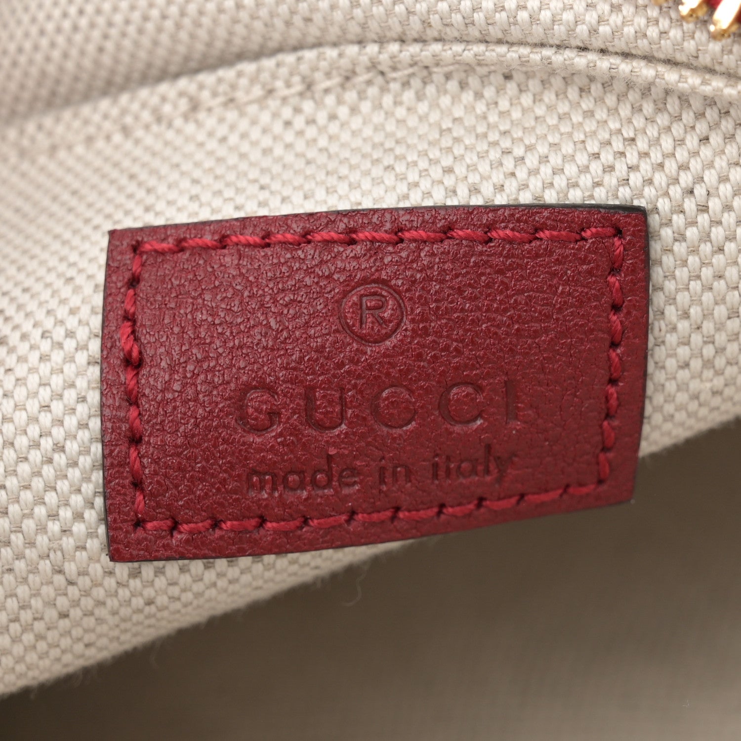 Gucci Sakai Be Green Calfskin Diagonal Stitched Small Blondie Shoulder Bag Rosso 6 of 10